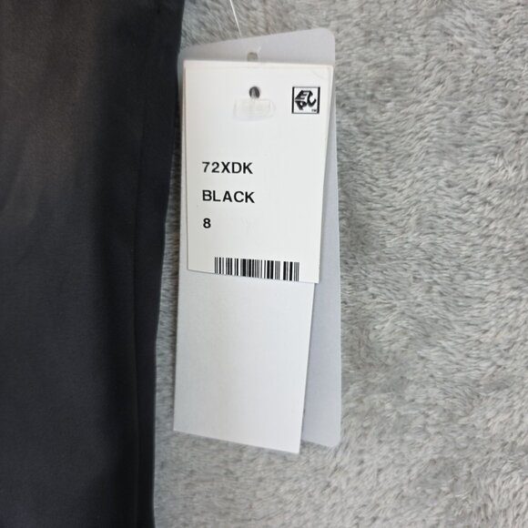 French Connection Illusion Neck Top Women's Size 8 Black Fitted Sleeveless Tank - Picture 8 of 13